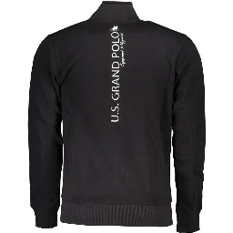 Black Cotton Men's Sweatshirt