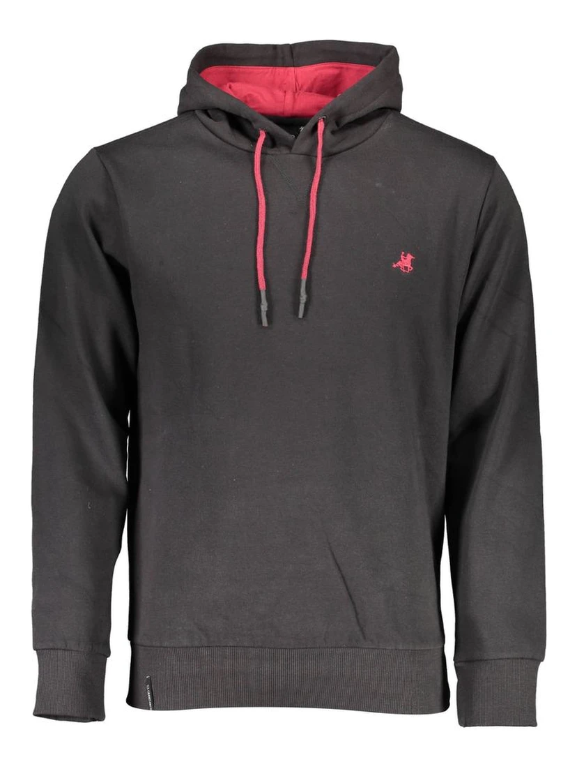 Black Cotton Mens Sweatshirt