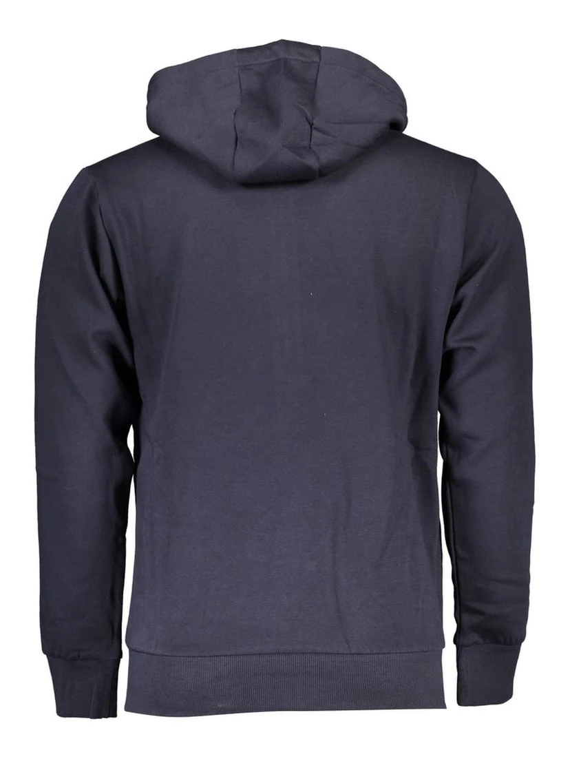 Blue Cotton Men Sweatshirt