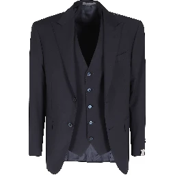 ABITO CON GILET TELA DI LANA