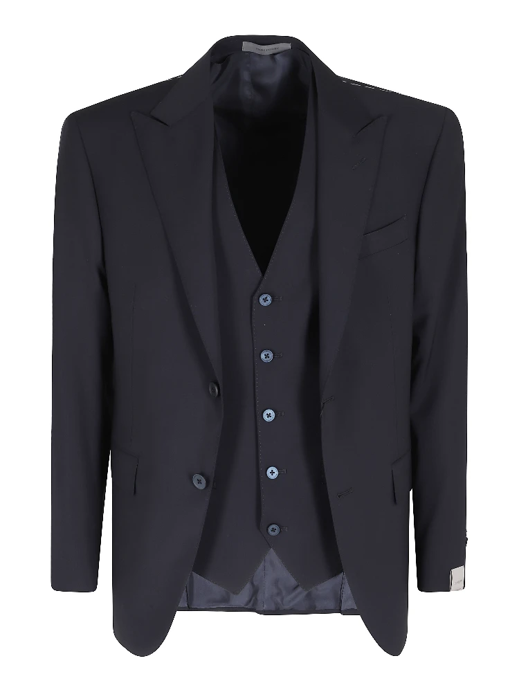 ABITO CON GILET TELA DI LANA