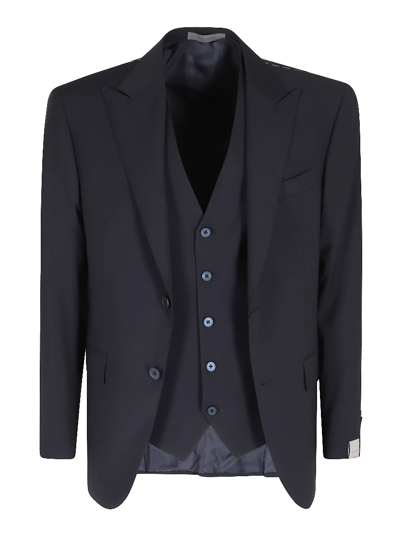 ABITO CON GILET TELA DI LANA