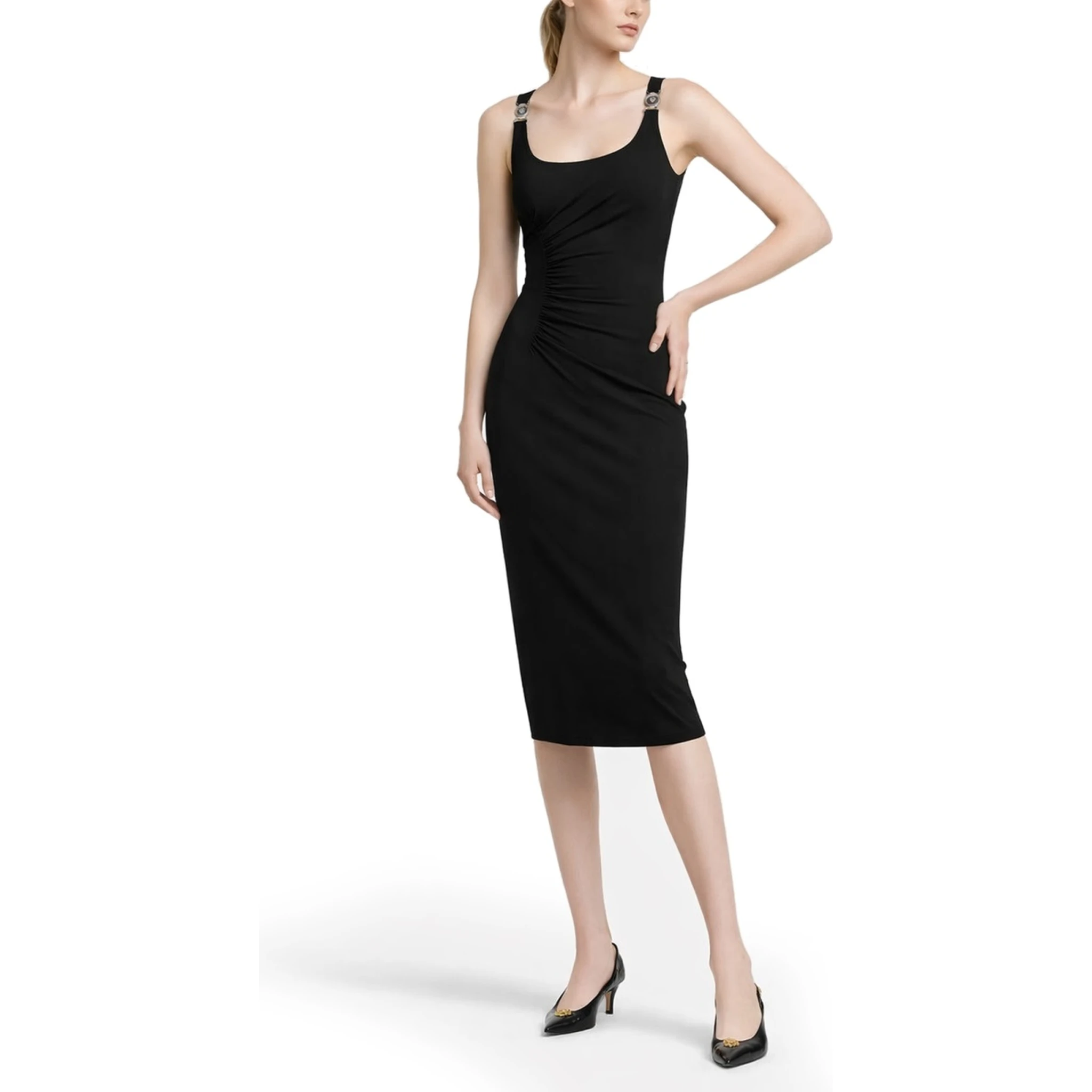 SLEEVELESS MIDI DRESS