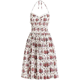 ABITO MIDI CON STAMPA FLOREALE