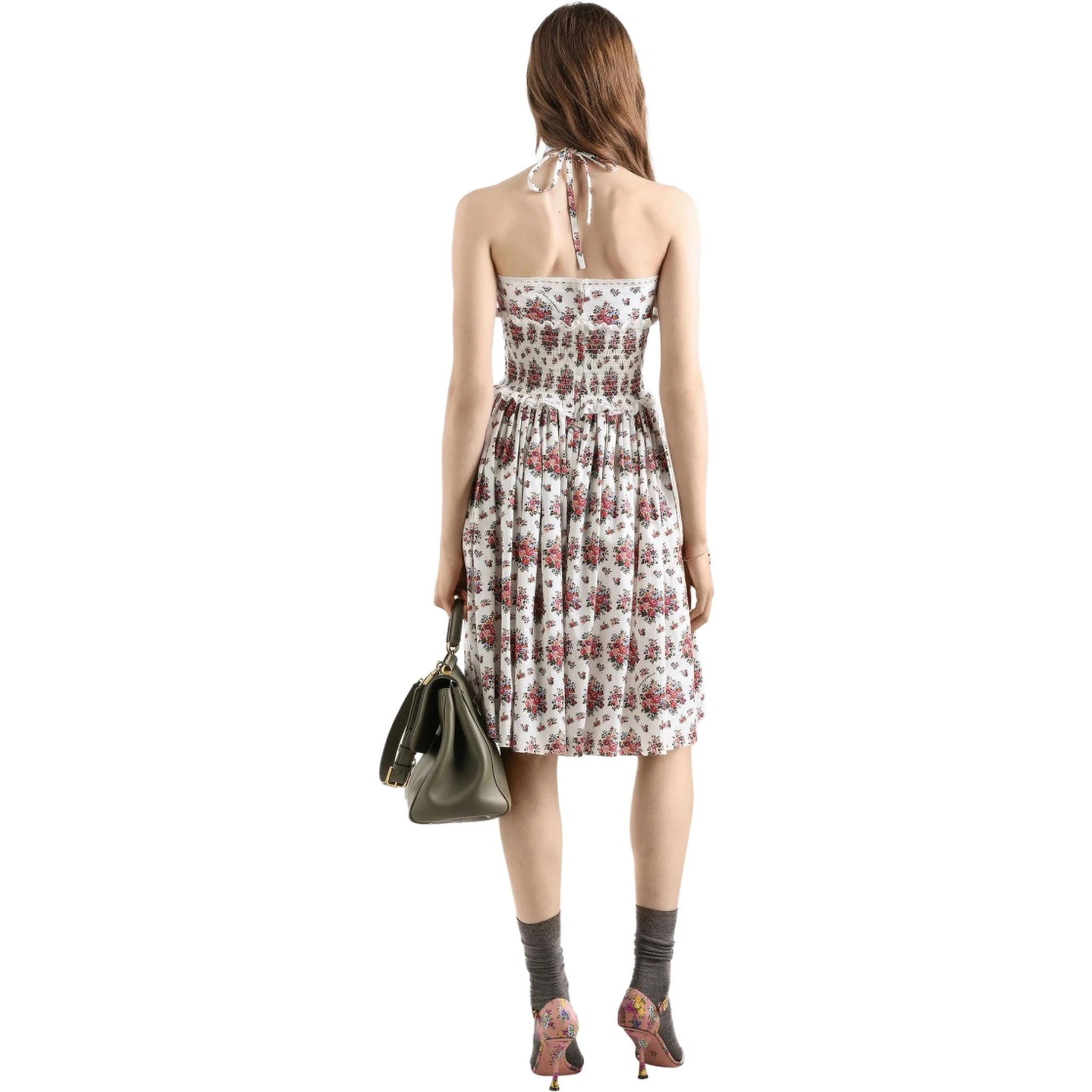 ABITO MIDI CON STAMPA FLOREALE