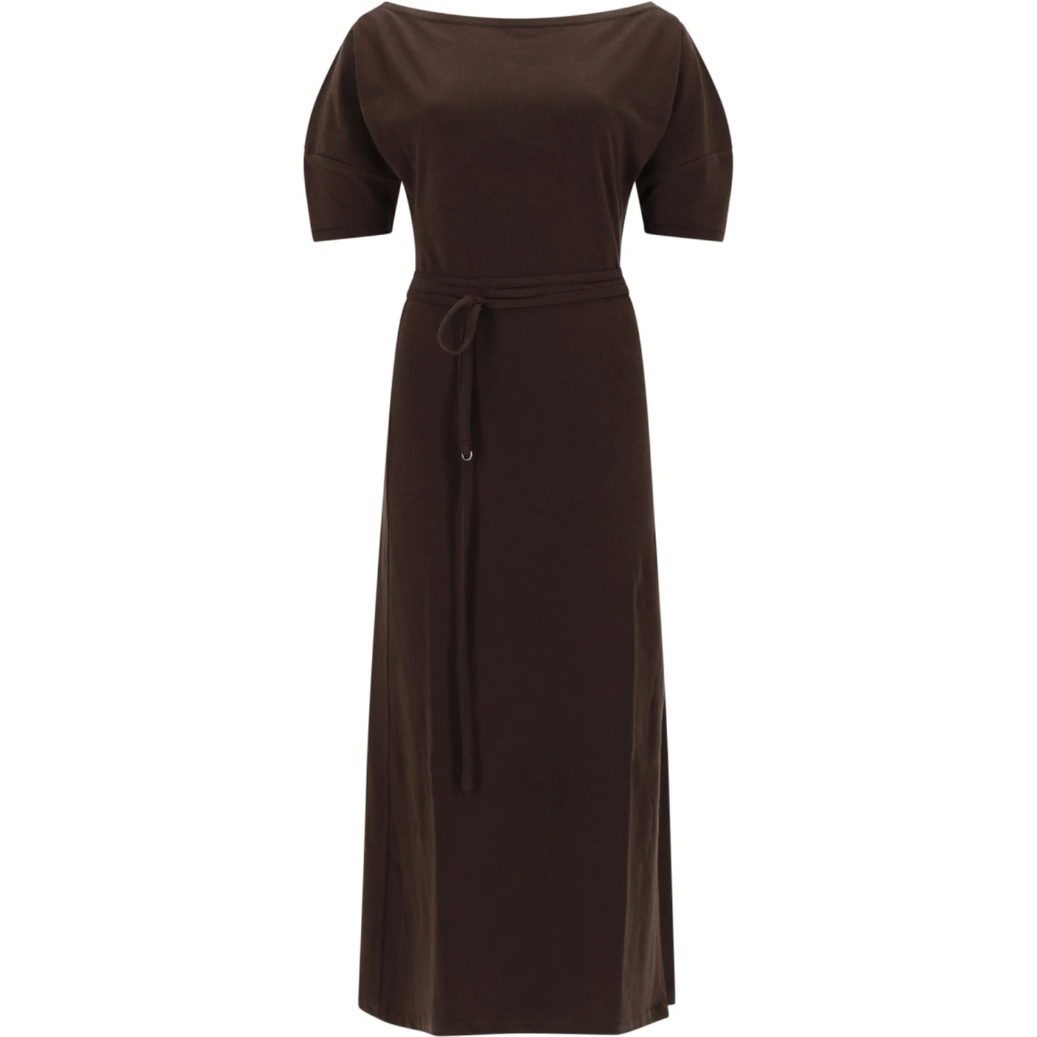 COTTON AND LINEN MIDI DRESS