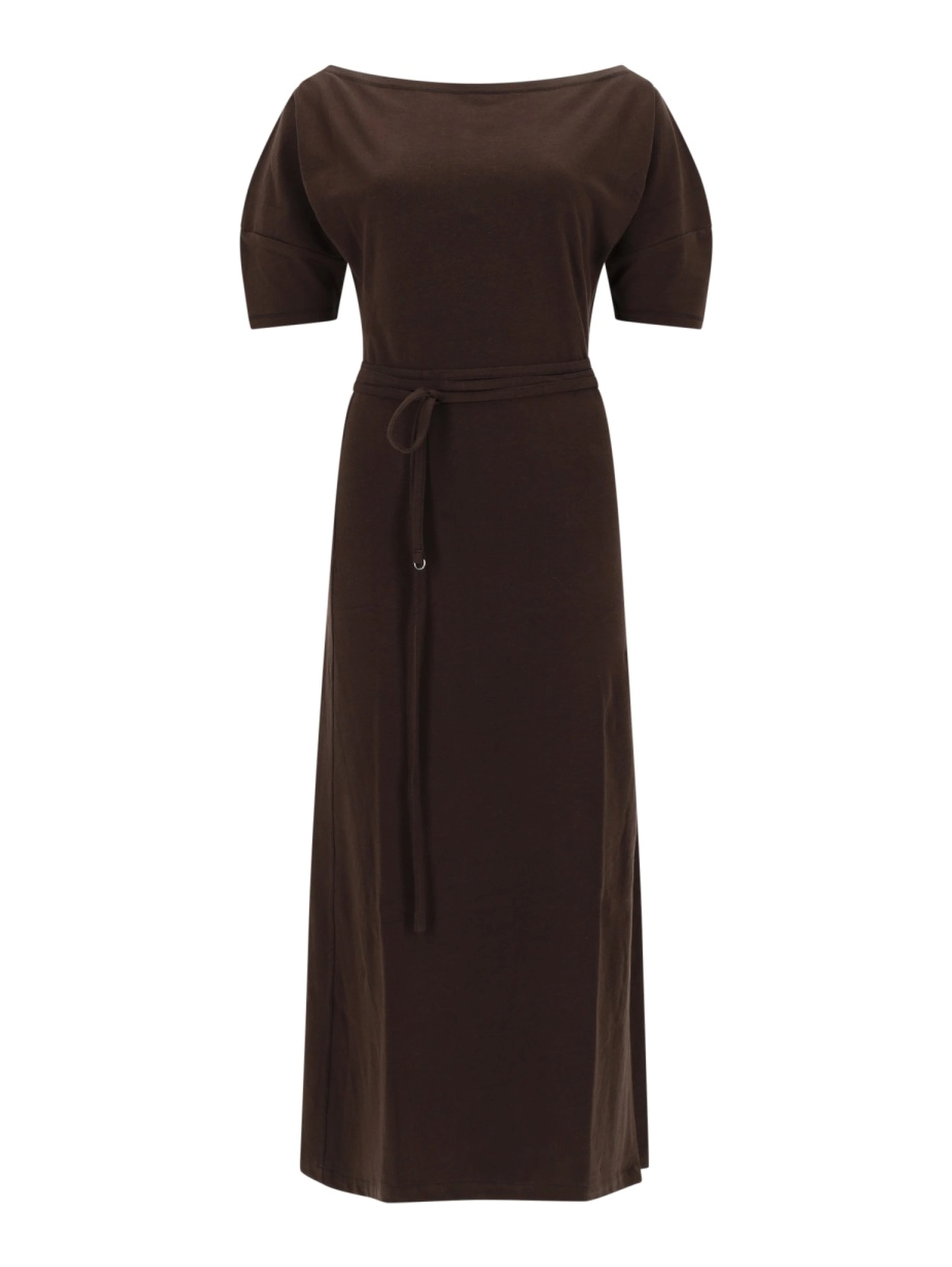 COTTON AND LINEN MIDI DRESS