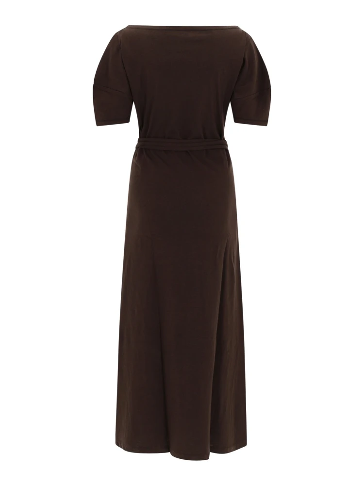 COTTON AND LINEN MIDI DRESS alternative