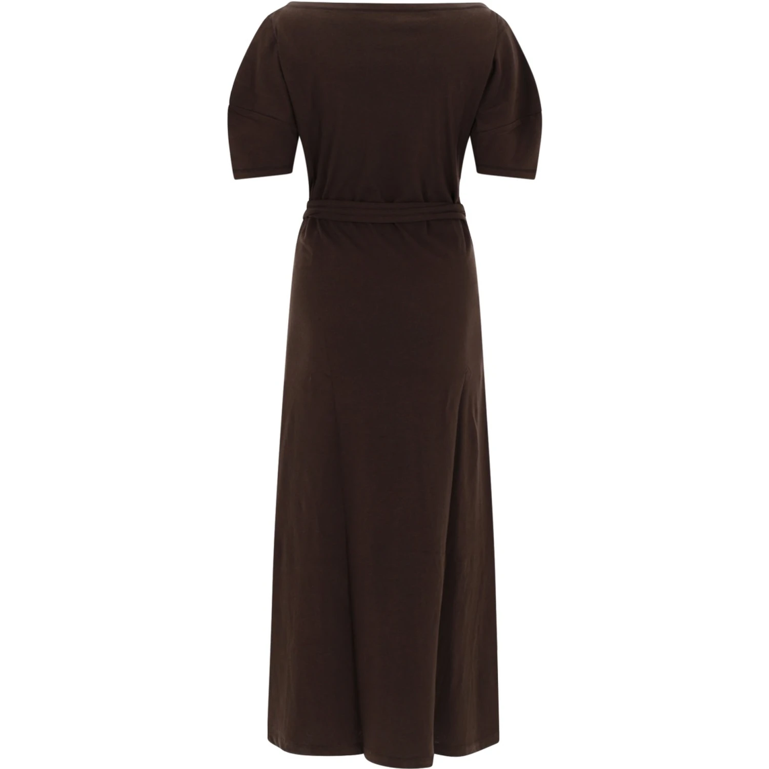 COTTON AND LINEN MIDI DRESS