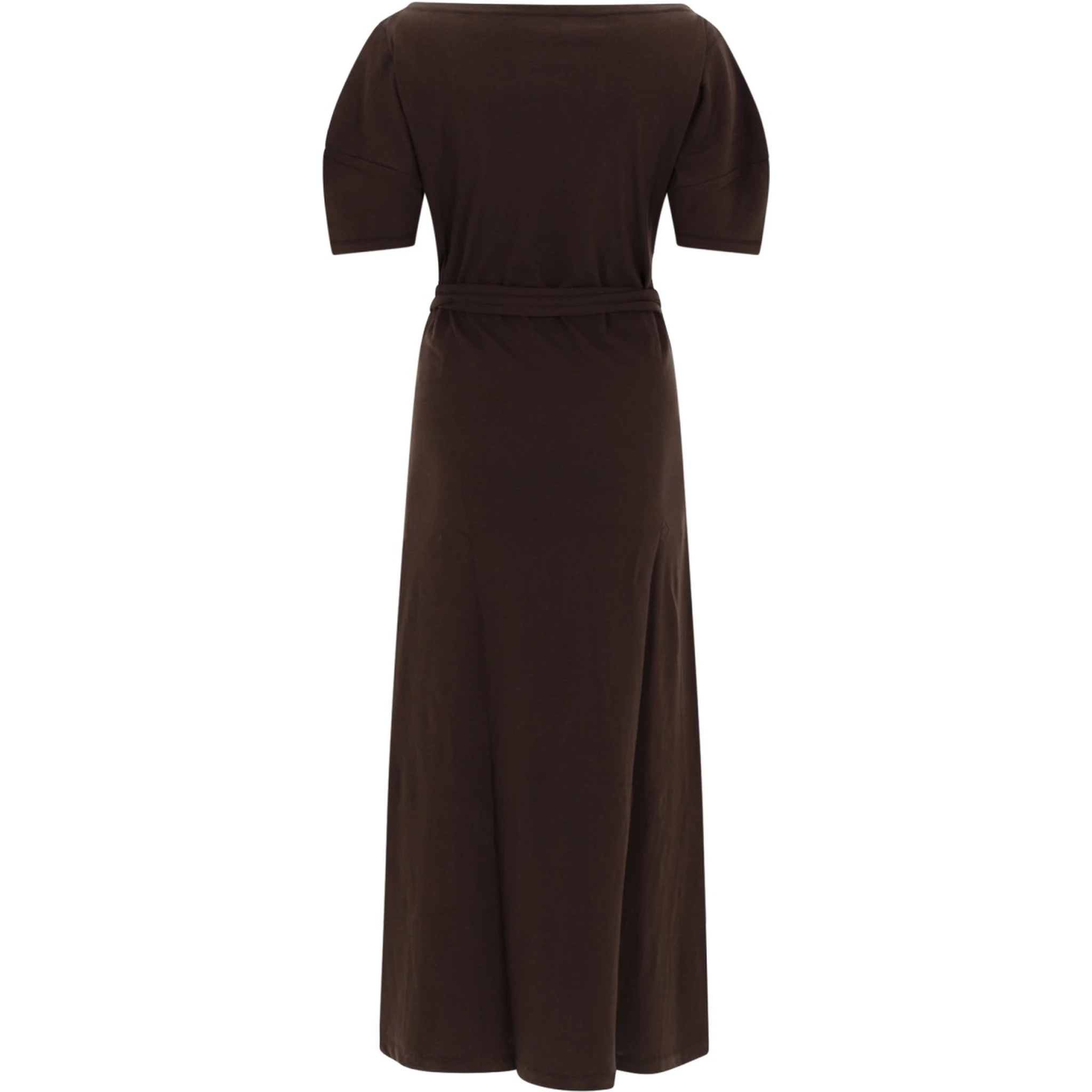 COTTON AND LINEN MIDI DRESS