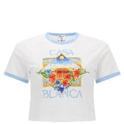 "TENNIS LANDSCAPE RINGER" T-SHIRT