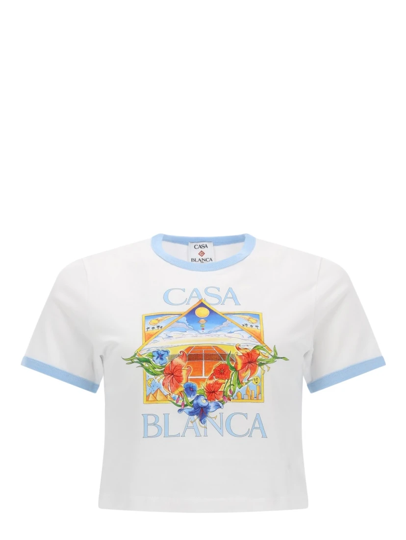 "TENNIS LANDSCAPE RINGER" T-SHIRT