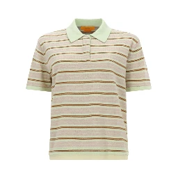 "LAYERED STRIPE RUGBY" POLO SHIRT