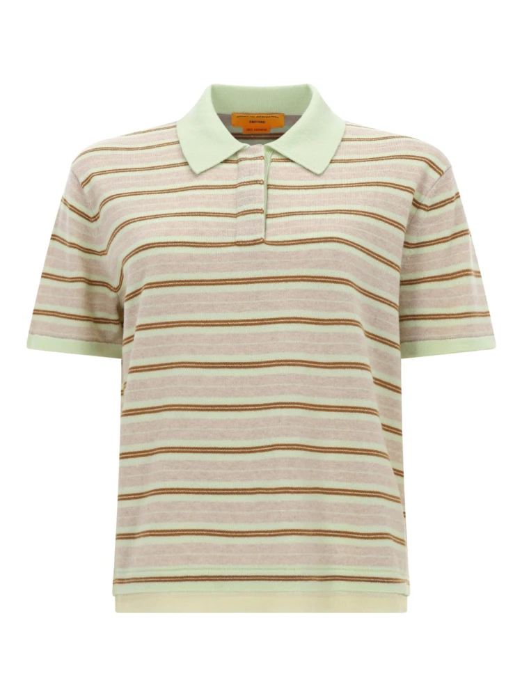 "LAYERED STRIPE RUGBY" POLO SHIRT