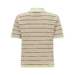 "LAYERED STRIPE RUGBY" POLO SHIRT