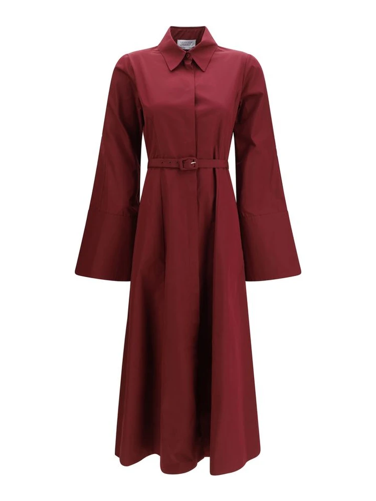 Bordeaux Cotton Casual Dress