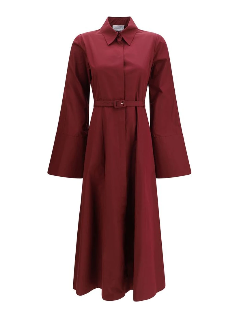 Bordeaux Cotton Casual Dress