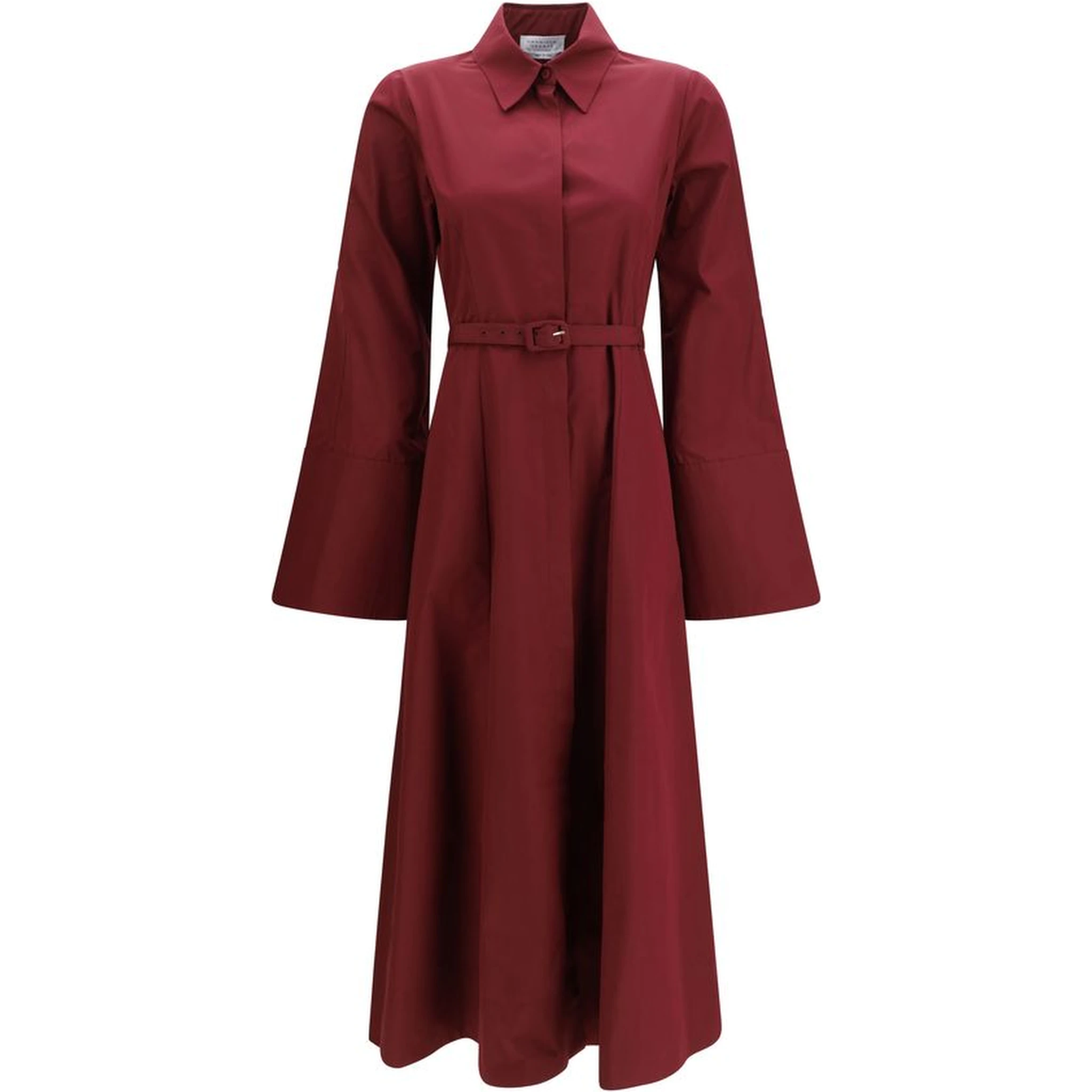 Bordeaux Cotton Casual Dress