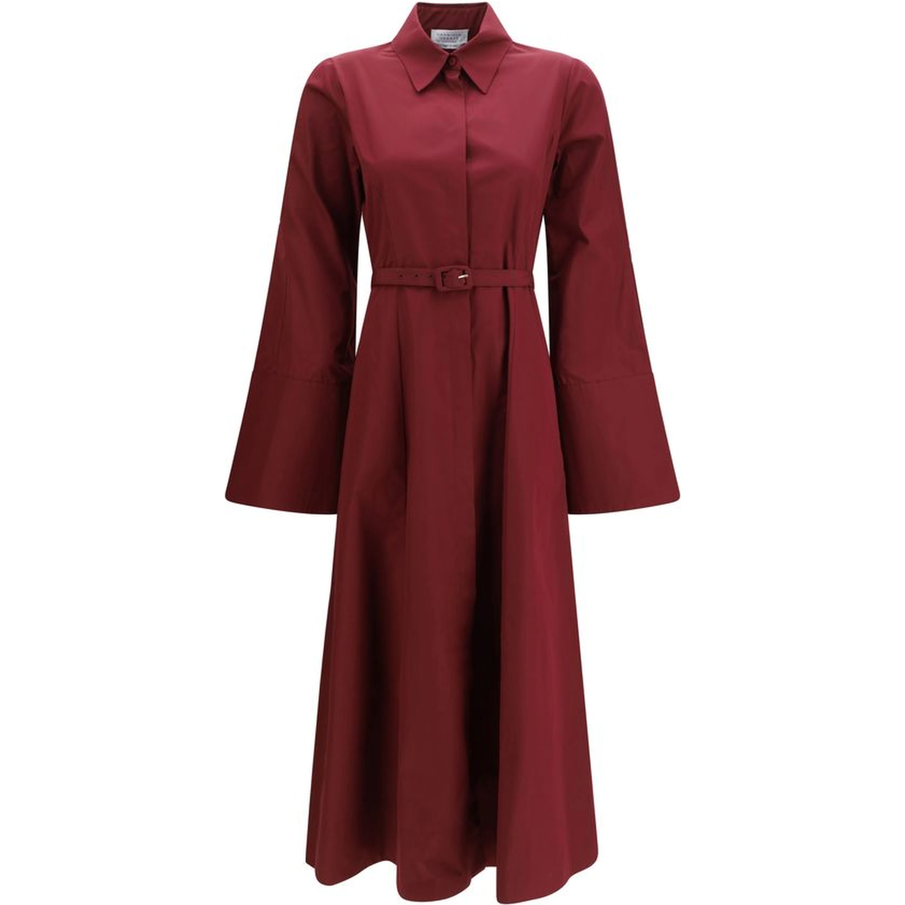 Bordeaux Cotton Casual Dress