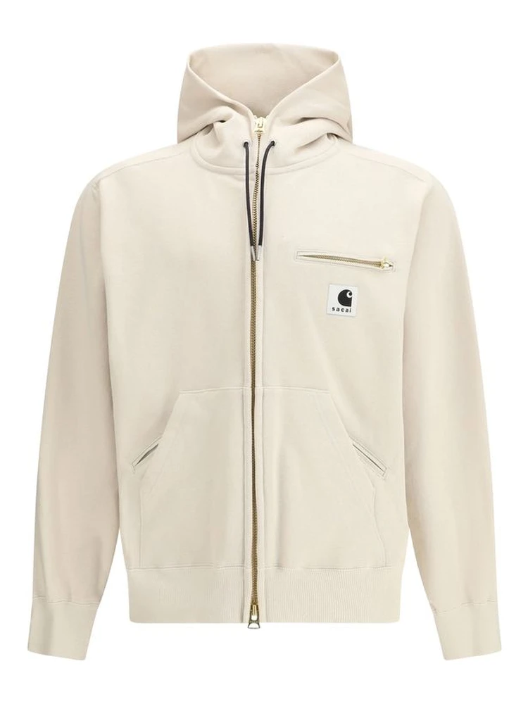 Beige Cotton Sweatshirt