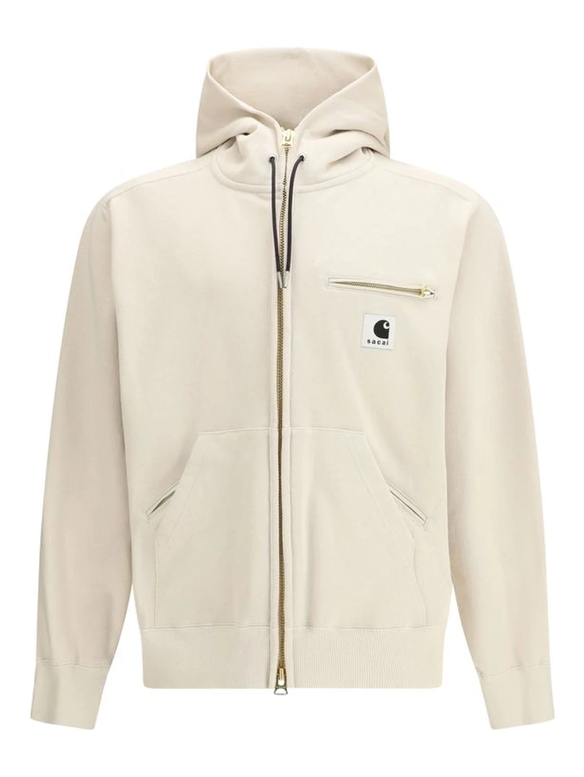 Beige Cotton Sweatshirt