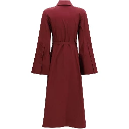 Bordeaux Cotton Casual Dress