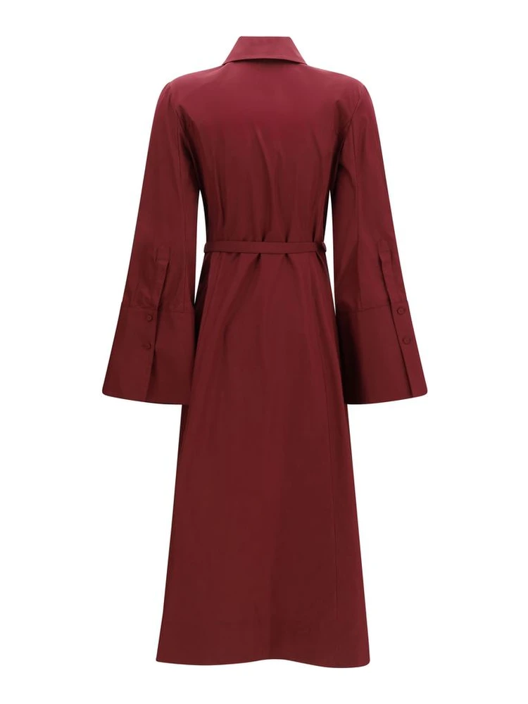 Bordeaux Cotton Casual Dress alternative