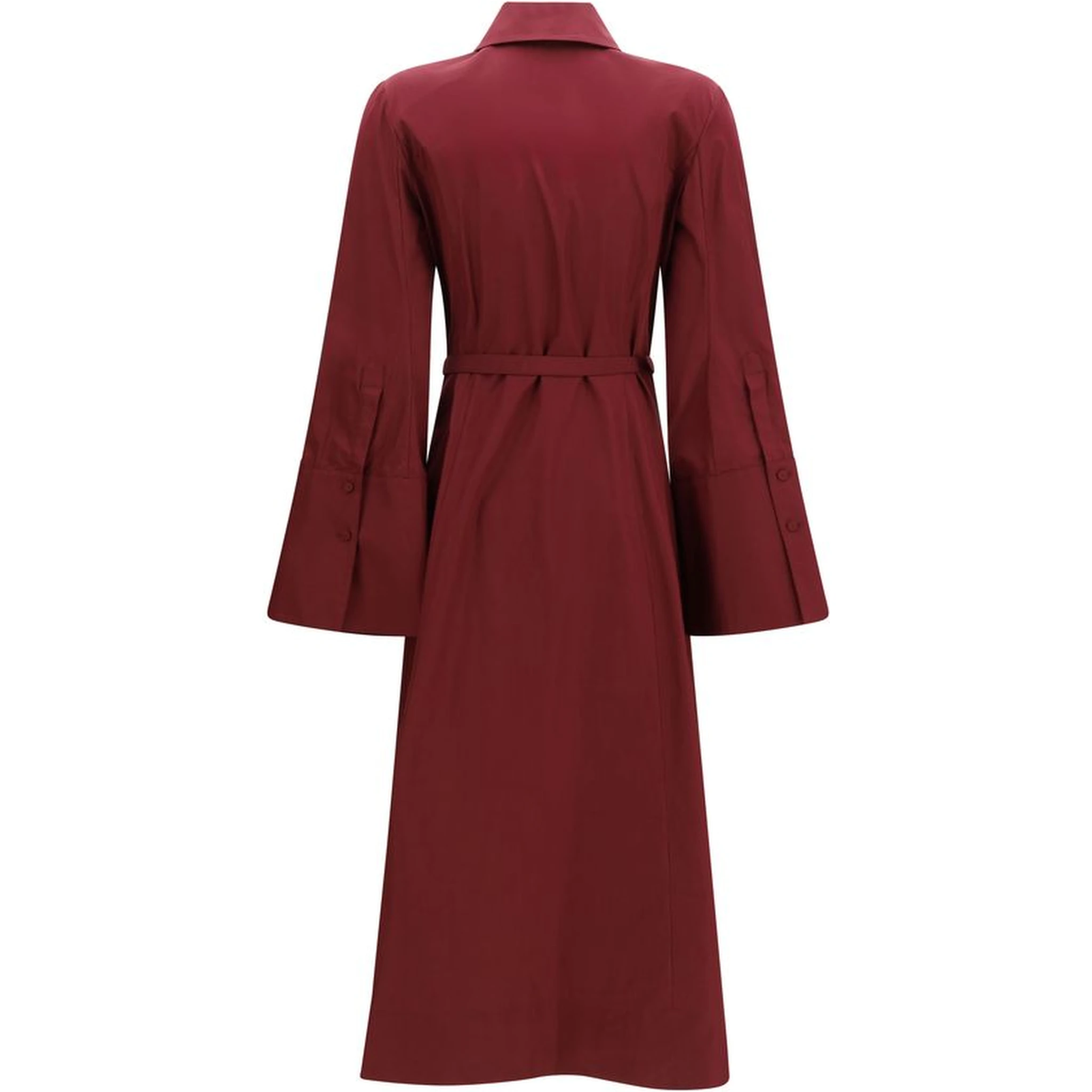 Bordeaux Cotton Casual Dress