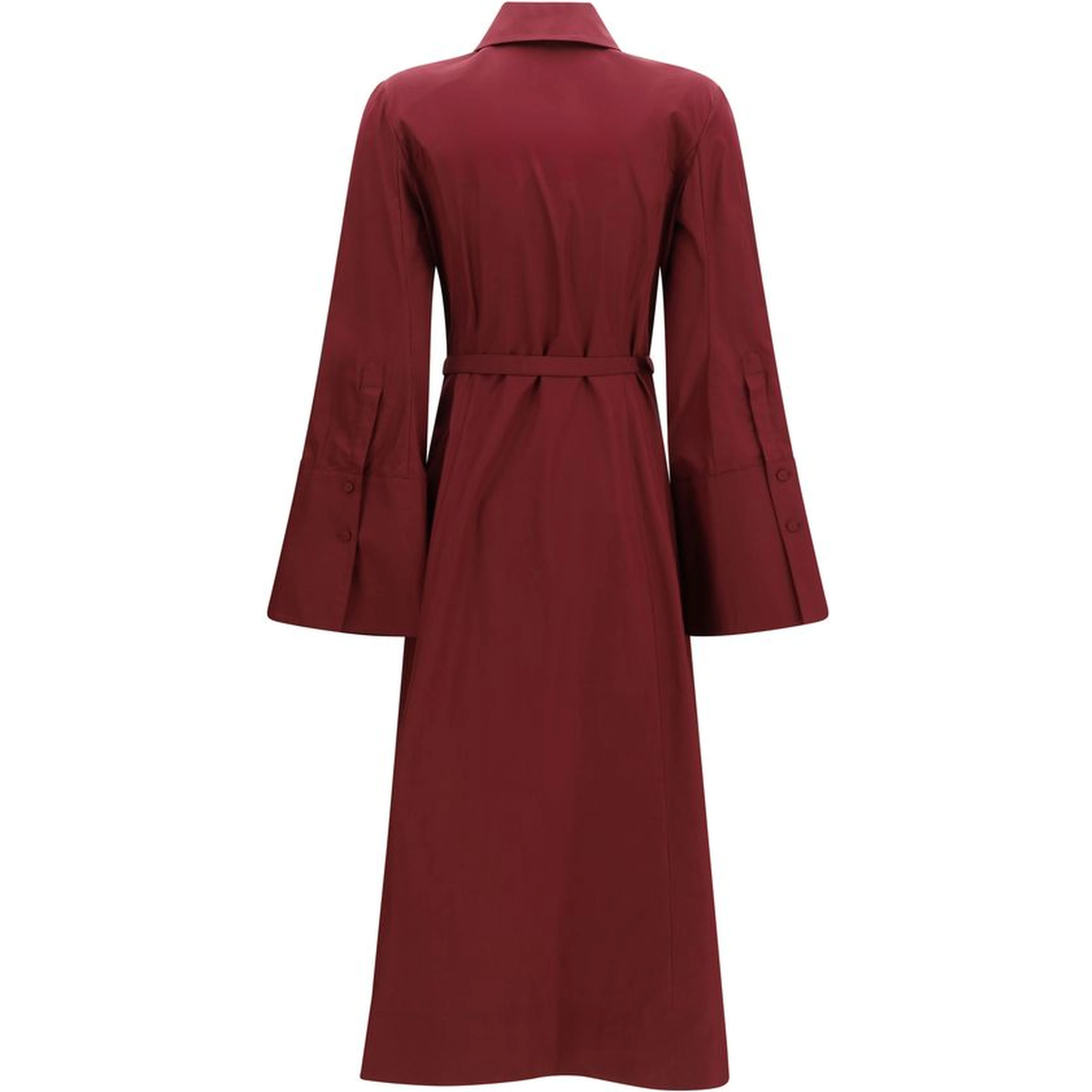 Bordeaux Cotton Casual Dress
