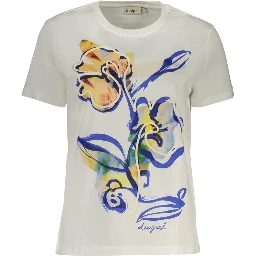 تي شيرت قطني أبيض