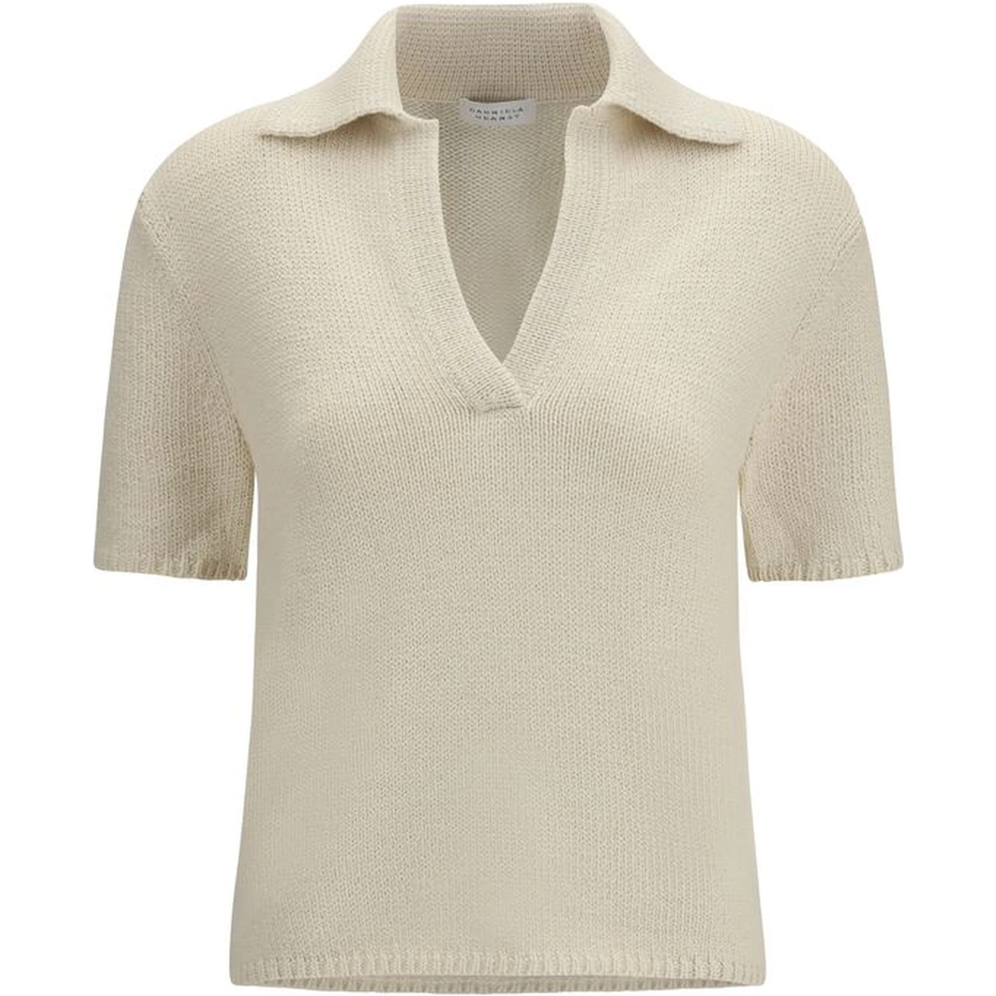 Beige Cashmere Polo Shirt