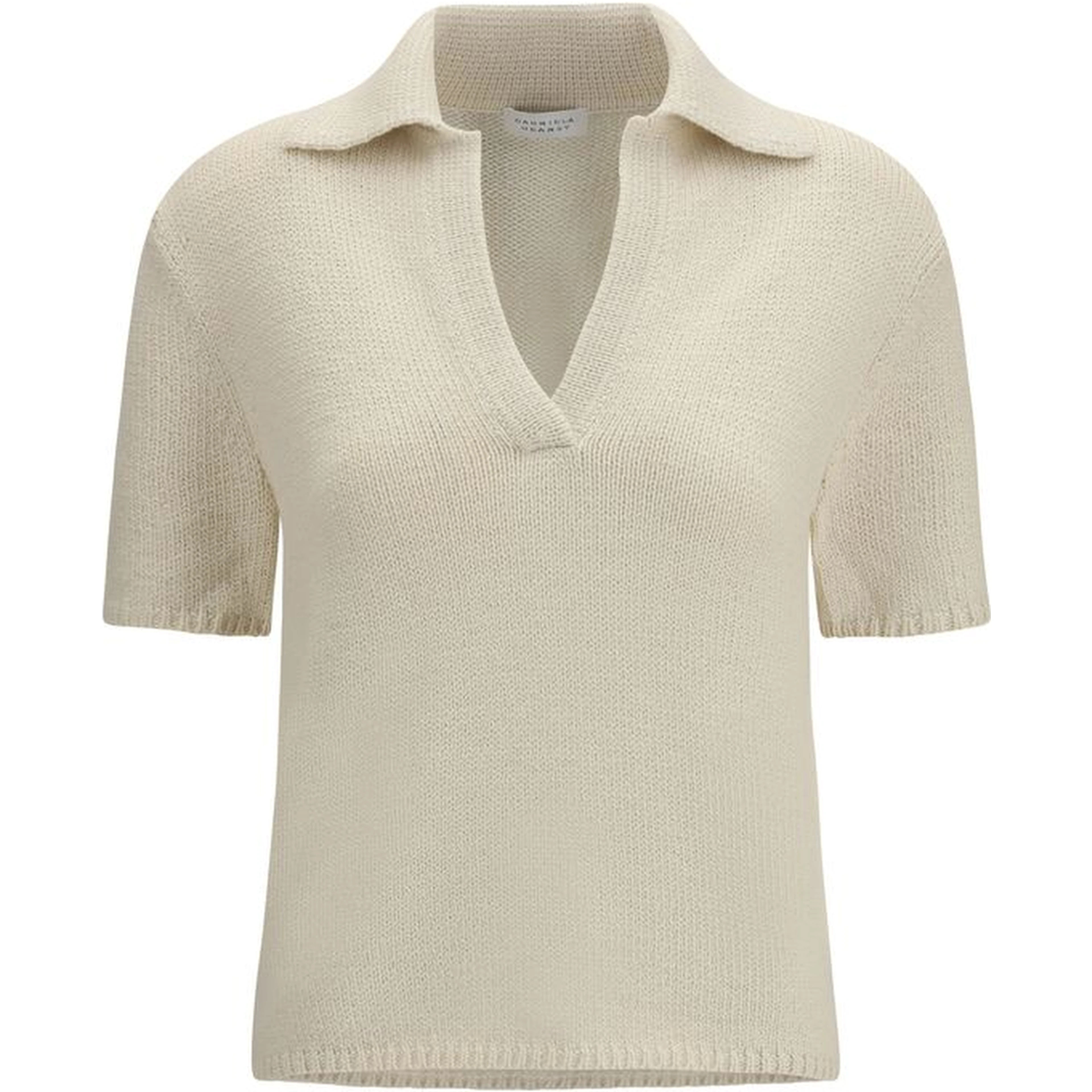 Beige Cashmere Polo Shirt