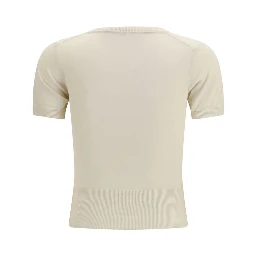 Beige Cotton T-Shirt