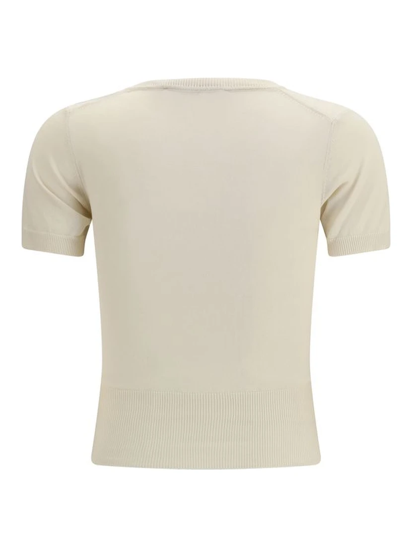 Beige Cotton T-Shirt