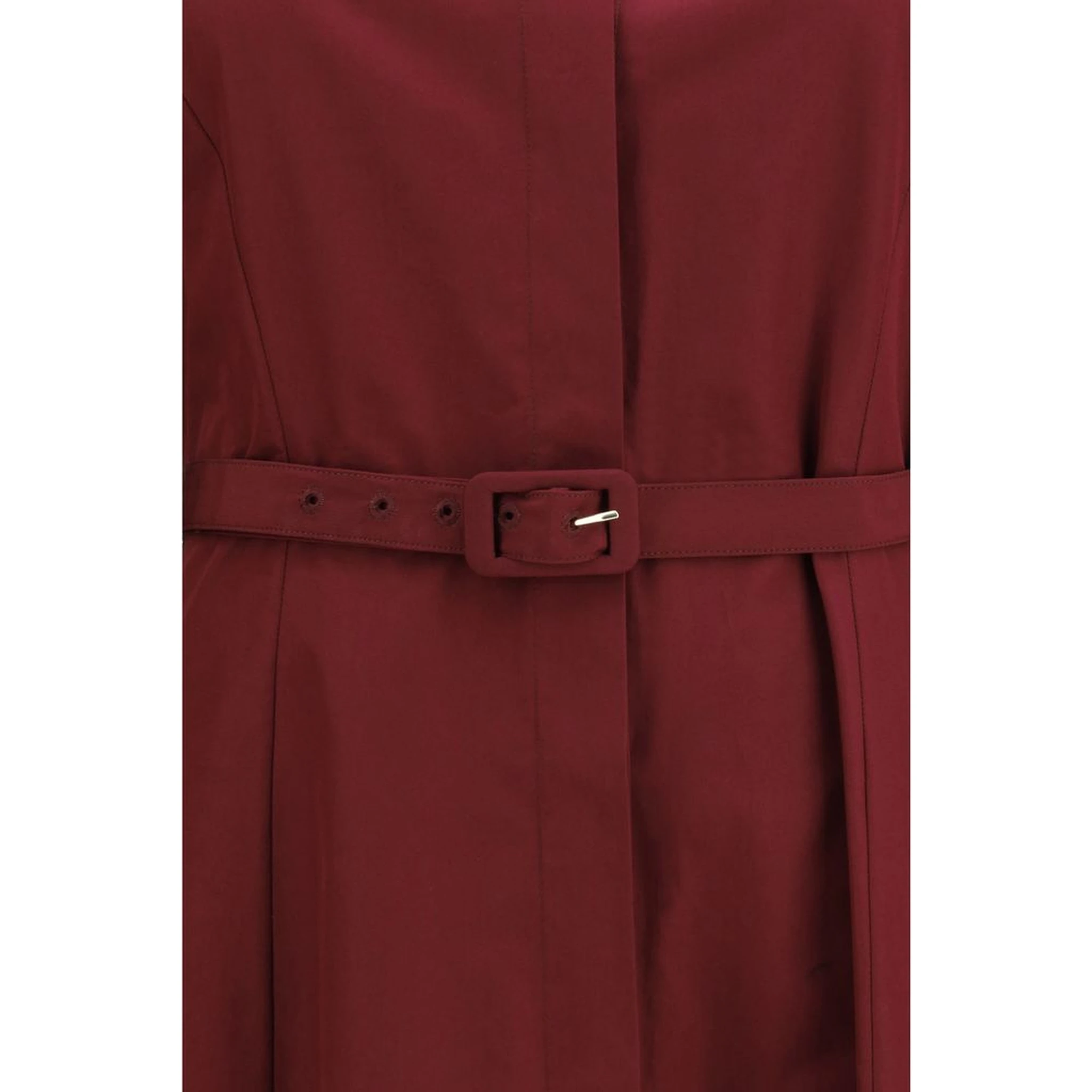 Bordeaux Cotton Casual Dress