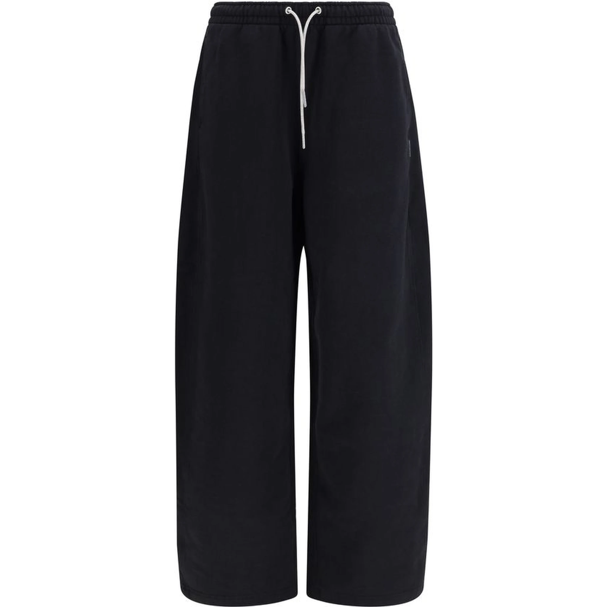 Black Cotton Athletic Pants