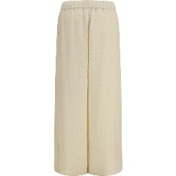 Beige Alpaca Vicugna Pacos Casual Pants