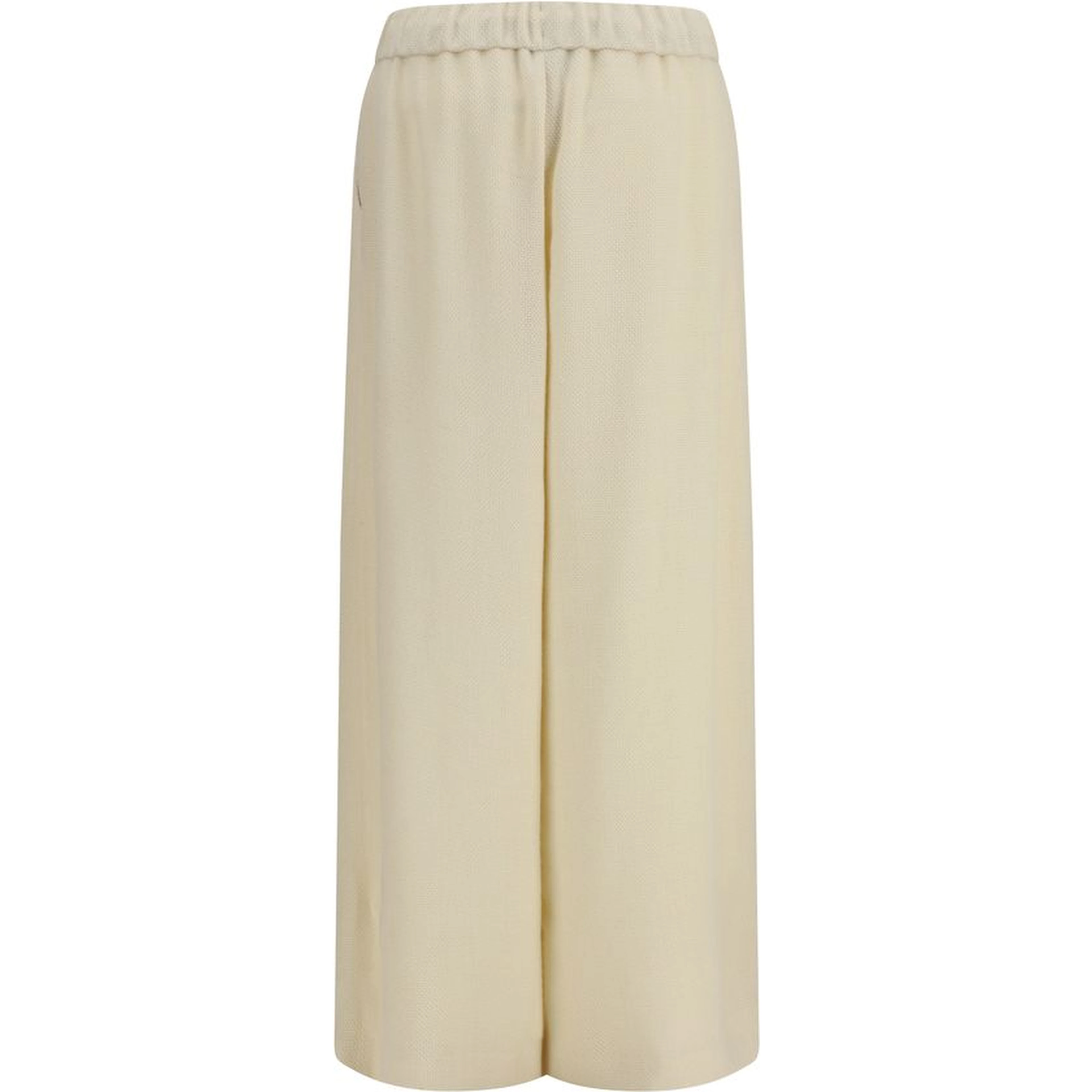 Beige Alpaca Vicugna Pacos Casual Pants