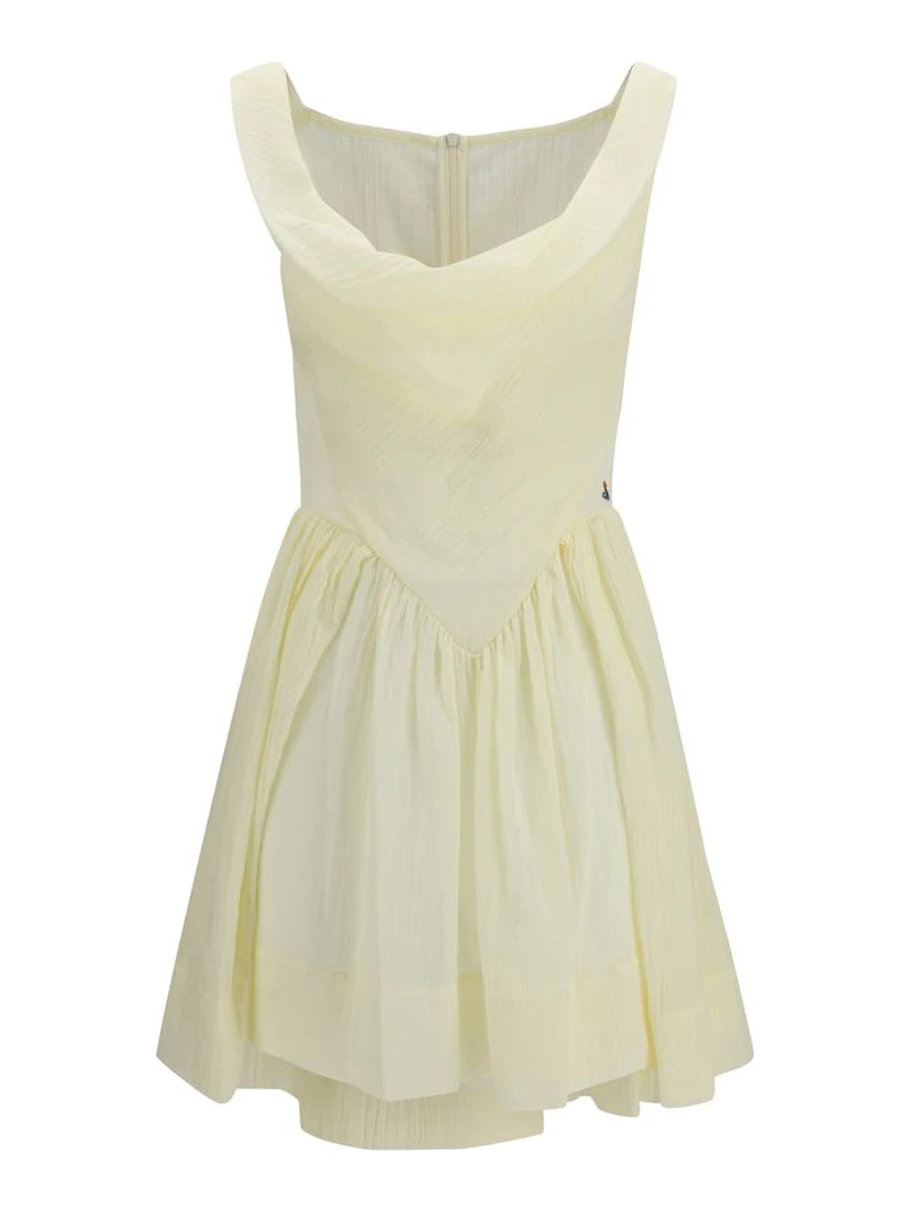 Bicolor Cotton Casual Dress