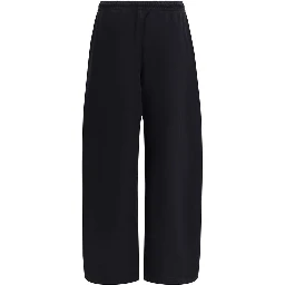 Black Cotton Athletic Pants