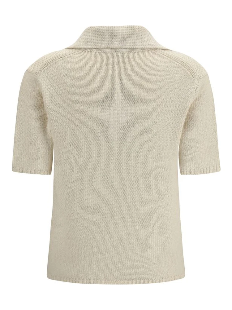 Beige Cashmere Polo Shirt alternative