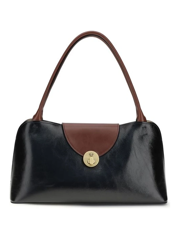 Black Calf Leather Bos Taurus Shoulder Bag