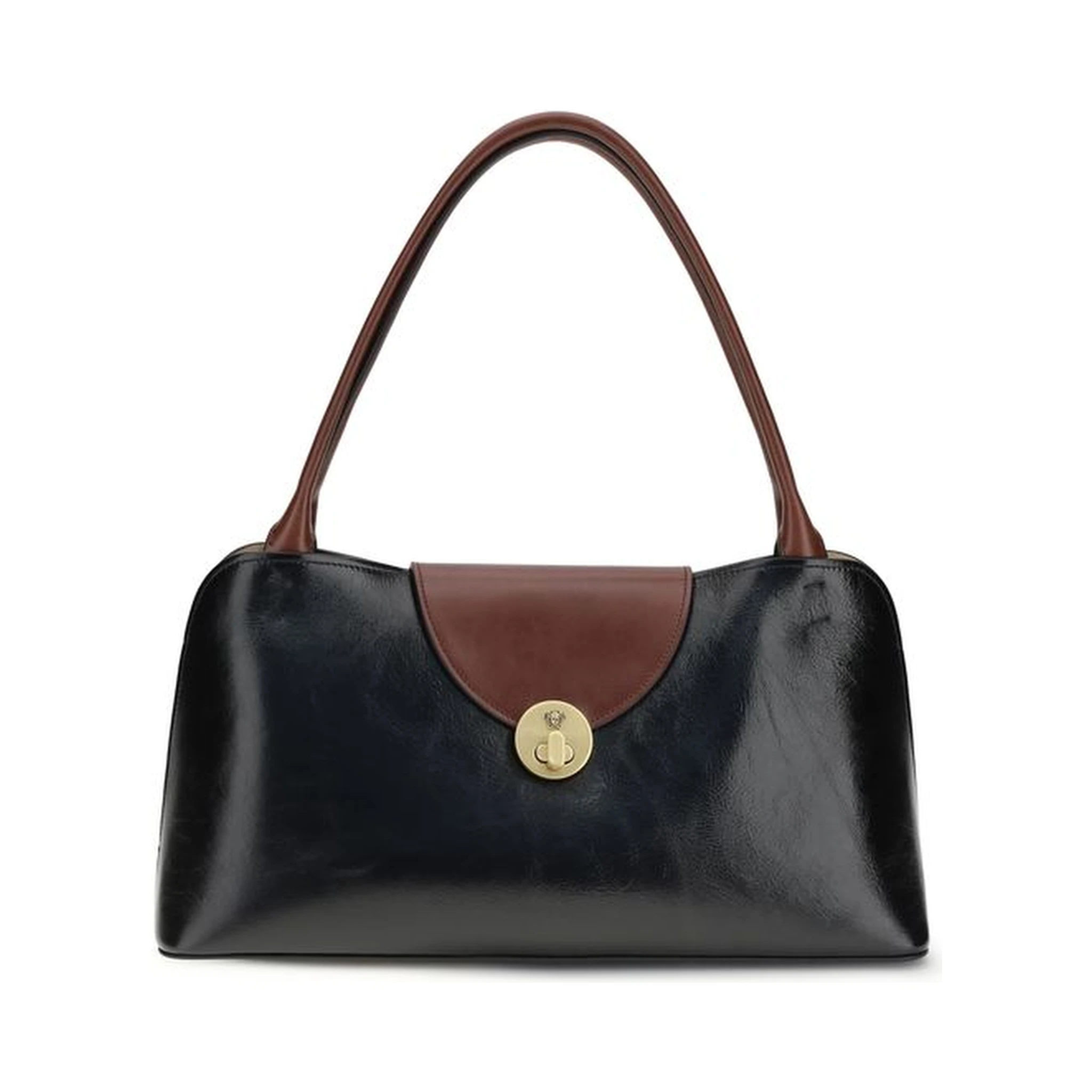 Black Calf Leather Bos Taurus Shoulder Bag