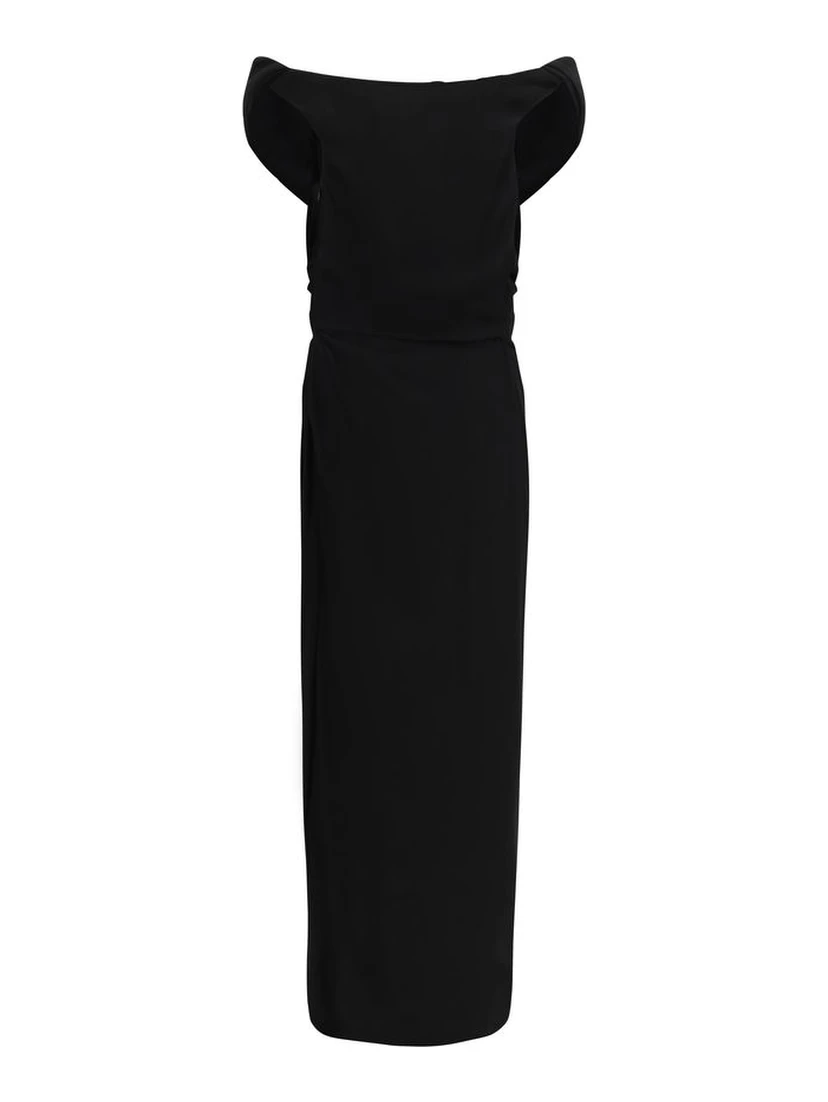 Black Viscose Casual Dress