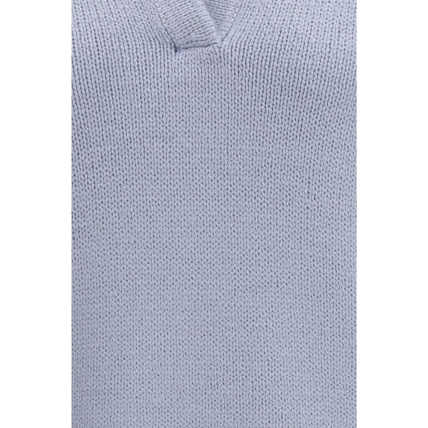 Blue Cashmere Polo Shirt