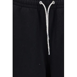 Black Cotton Athletic Pants
