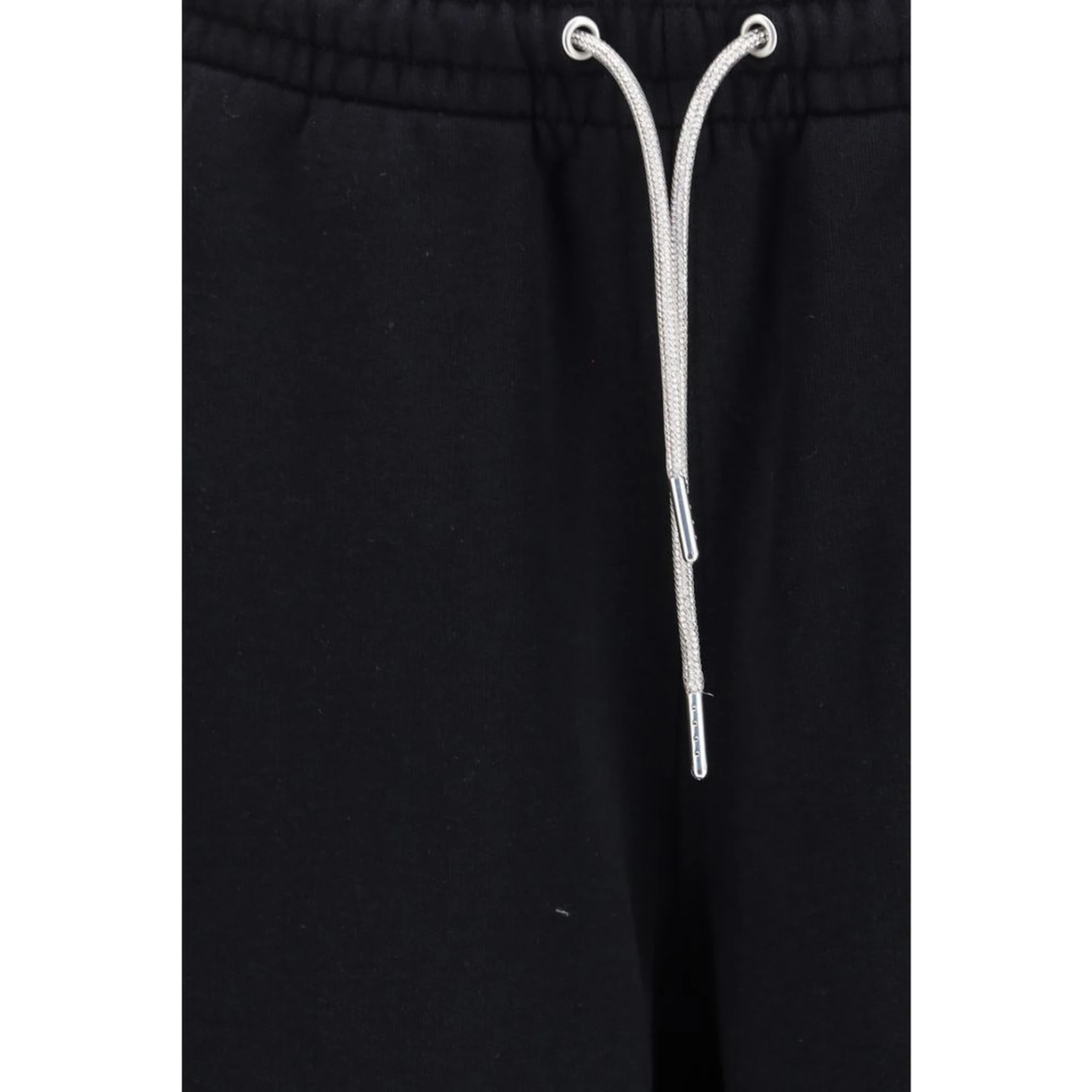 Black Cotton Athletic Pants