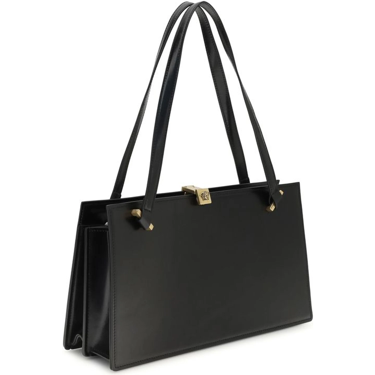 Black Calf Leather Bos Taurus Shoulder Bag