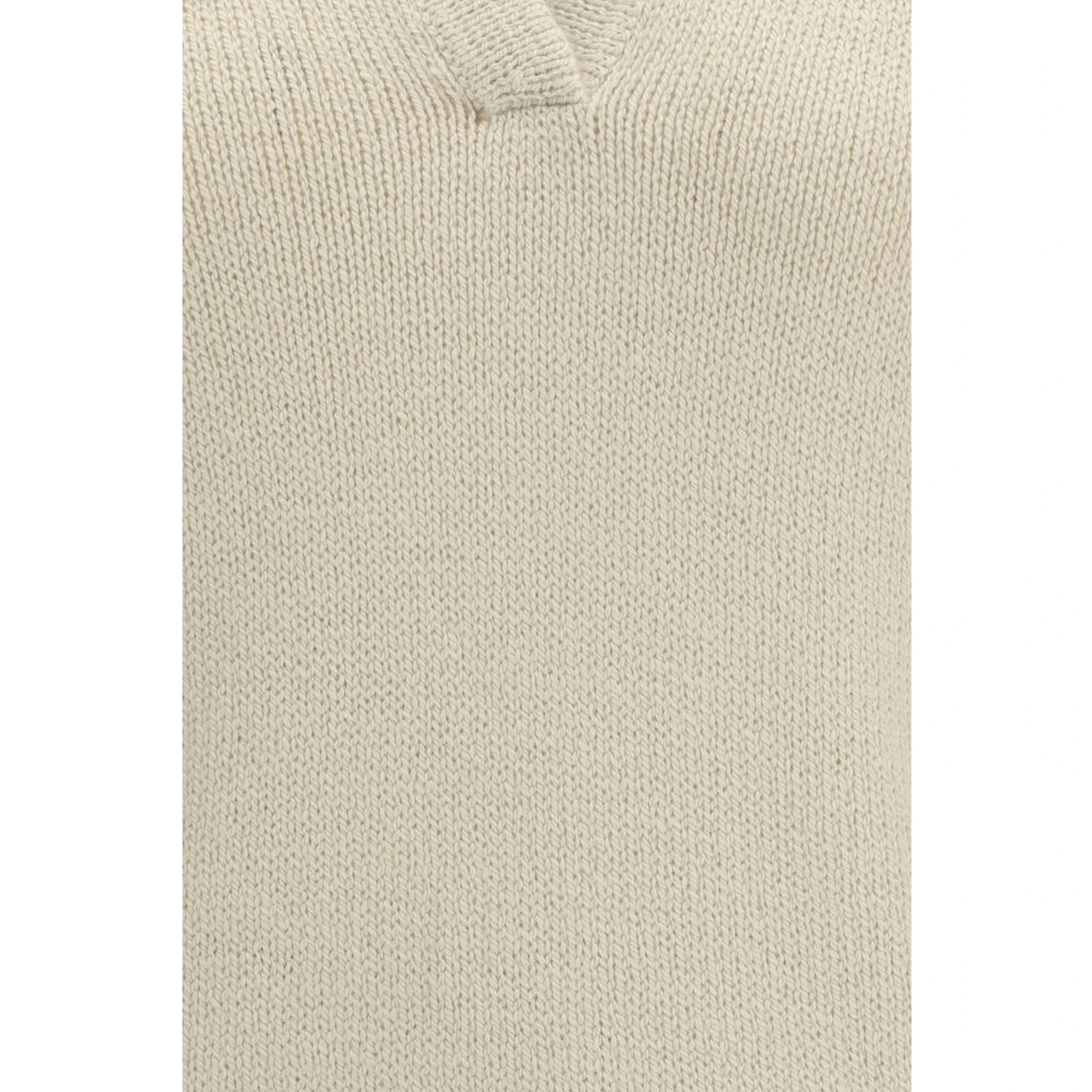 Beige Cashmere Polo Shirt