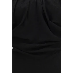 Black Viscose Casual Dress